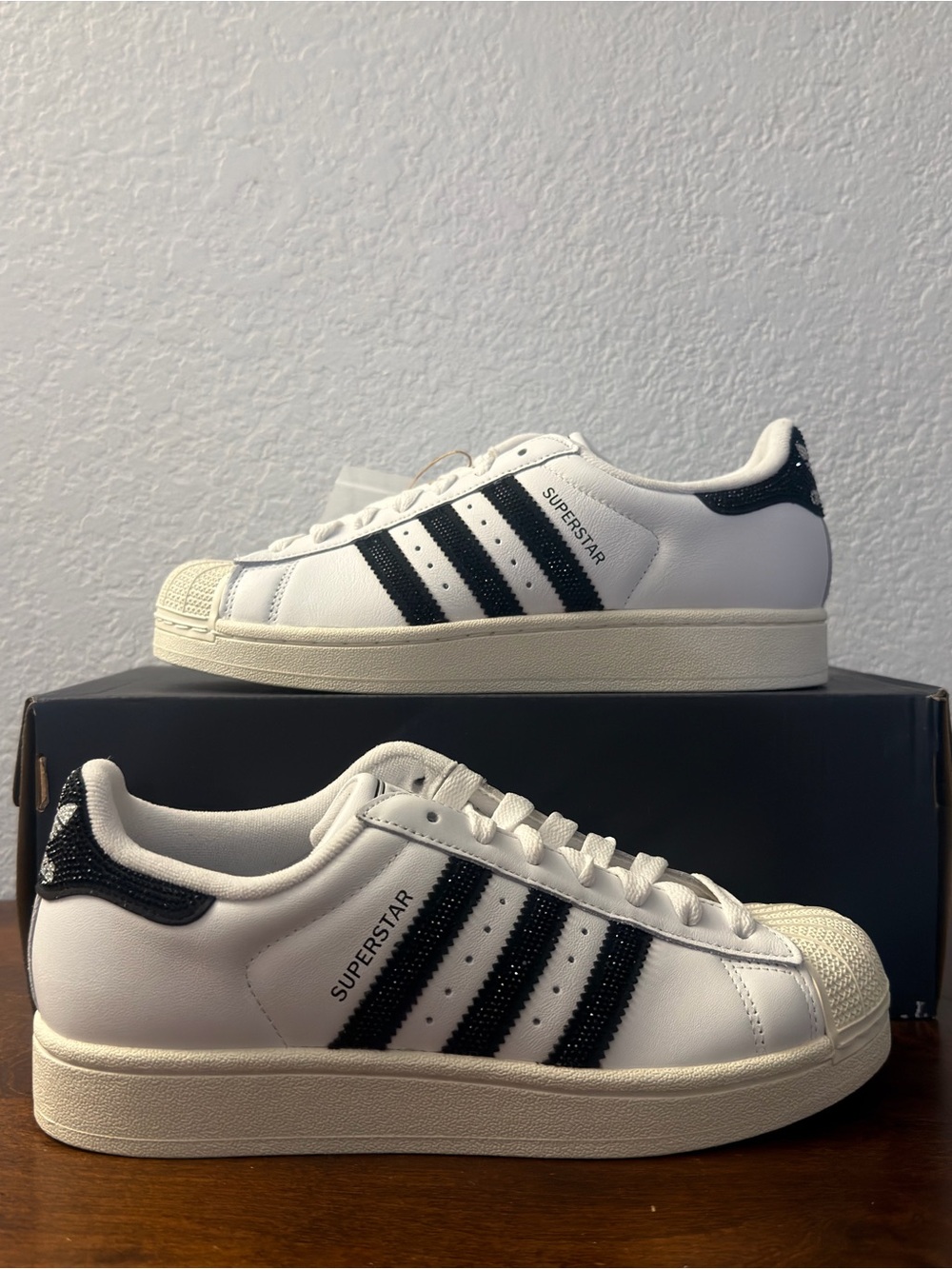 Adidas Wmns Superstar II 'Cloud White Core Black Off White' HQ2285 Size 6